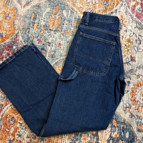 Dickies Men's Relaxed Fit Dark Blue Jeans - Picture 3 of 5